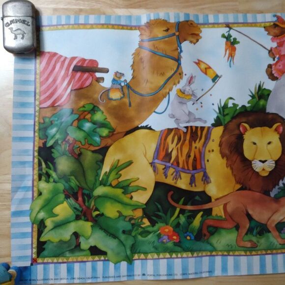 Vintage Pat Wong Circus Illustration Poster Lithography - Picture 2 of 7